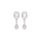 Emerald Canopy Diamond Drop Earrings 18 KT / Rose Gold