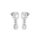 Emerald Canopy Diamond Drop Earrings 18 KT / White Gold