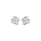 Spiral Star Marquise Round Diamond Stud Earrings