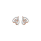 Pear of Heart Diamond Stud Earrings 18 KT / Rose Gold