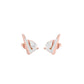Limelight Curve Diamond Stud Earrings 18 KT / Rose Gold