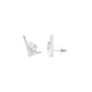 Limelight Curve Diamond Stud Earrings 18 KT / White Gold