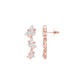Metropolitan Bloom Diamond Drop Earrings 18 KT / Rose Gold