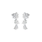 Metropolitan Bloom Diamond Drop Earrings 18 KT / White Gold