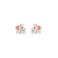 Twist of Luxe Diamond Stud Earrings 18 KT / Rose Gold