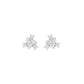 Twist of Luxe Diamond Stud Earrings 18 KT / White Gold