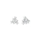 Twist of Luxe Diamond Stud Earrings 18 KT / White Gold