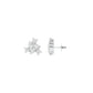 Twist of Luxe Diamond Stud Earrings 18 KT / White Gold