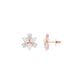 Trinity Glow Diamond Stud Earrings 18 KT / Rose Gold