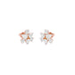 Trinity Glow Diamond Stud Earrings 18 KT / Rose Gold
