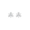 Trinity Glow Diamond Stud Earrings 18 KT / White Gold