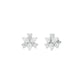 Trinity Glow Diamond Stud Earrings 18 KT / White Gold