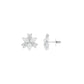 Trinity Glow Diamond Stud Earrings 18 KT / White Gold