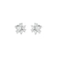 Trinity Glow Diamond Stud Earrings 18 KT / White Gold