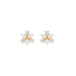 Trinity Glow Diamond Stud Earrings 18 KT / Yellow Gold