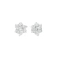 Midnight Bloom Diamond Stud Earrings 18 KT / White Gold