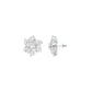 Midnight Bloom Diamond Stud Earrings 18 KT / White Gold
