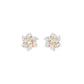 Midnight Bloom Diamond Stud Earrings 18 KT / Yellow Gold