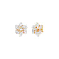Midnight Bloom Diamond Stud Earrings 18 KT / Yellow Gold