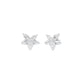 Cosmo Glow Diamond Stud Earrings 18 KT / White Gold
