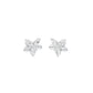 Cosmo Glow Diamond Stud Earrings 18 KT / White Gold