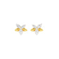 Cosmo Glow Diamond Stud Earrings 18 KT / Yellow Gold