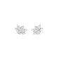 City-Ready Blossom Diamond Stud Earrings 18 KT / White Gold