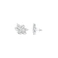 City-Ready Blossom Diamond Stud Earrings 18 KT / White Gold