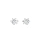 City-Ready Blossom Diamond Stud Earrings 18 KT / White Gold