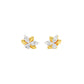 City-Ready Blossom Diamond Stud Earrings 18 KT / Yellow Gold