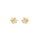 City-Ready Blossom Diamond Stud Earrings 18 KT / Yellow Gold