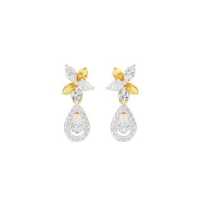 Lily Luminesce Diamond Drop Earrings 18 KT / Yellow Gold