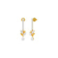 Floral Façade Diamond Drop Earrings 18 KT / Yellow Gold