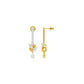 Floral Façade Diamond Drop Earrings 18 KT / Yellow Gold