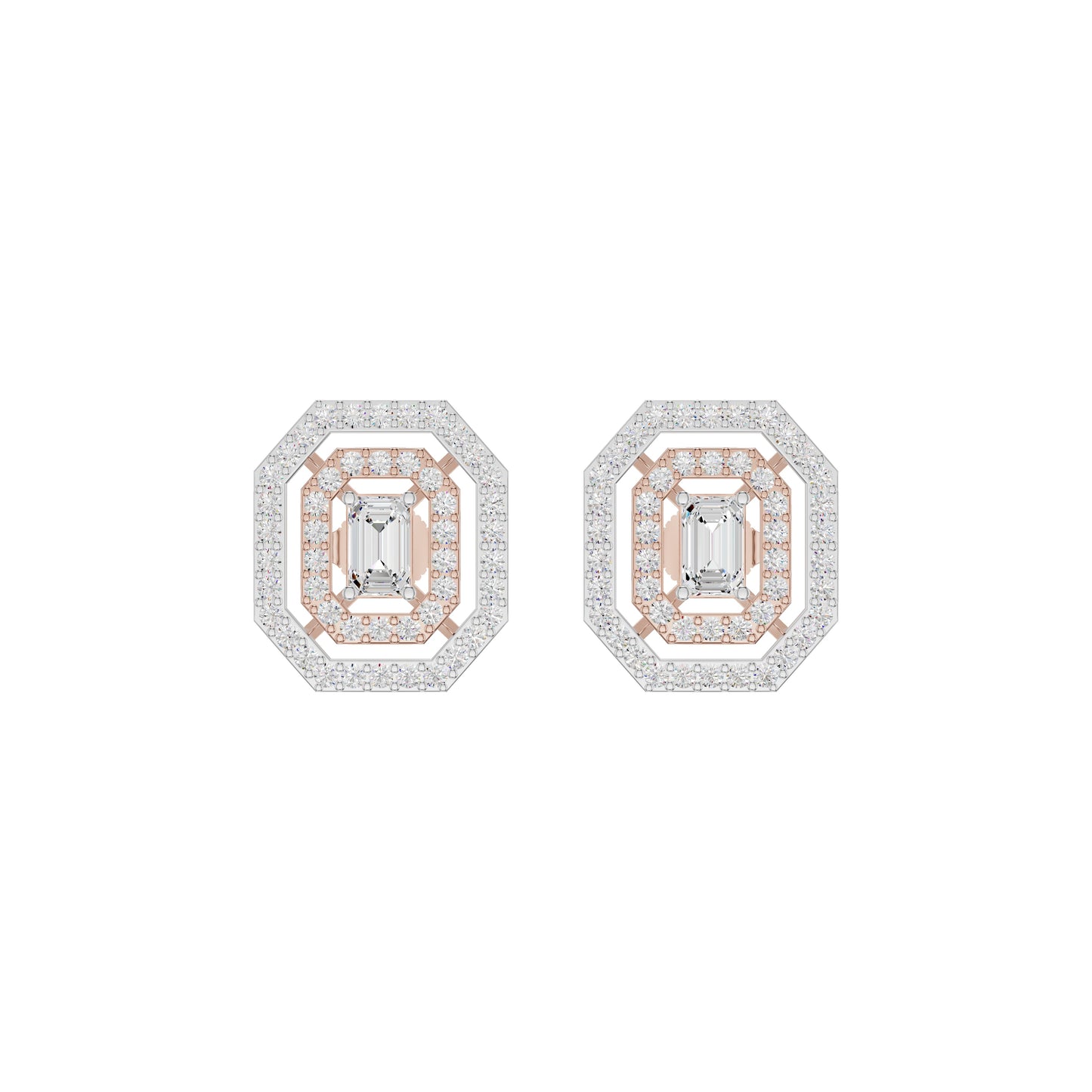Octavia Diamond Earrings 18 KT / Rose Gold