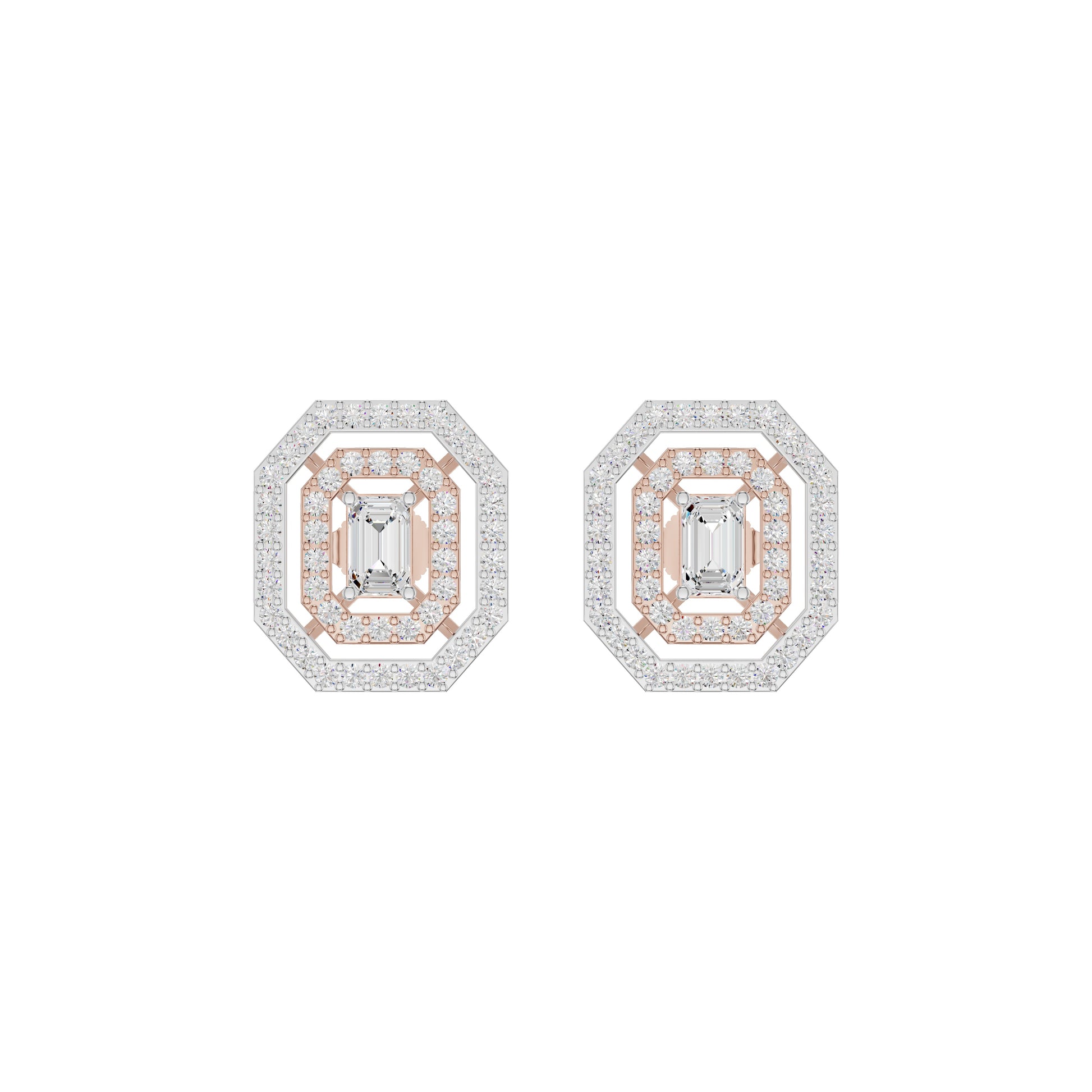 Octavia Diamond Earrings 18 KT / Rose Gold
