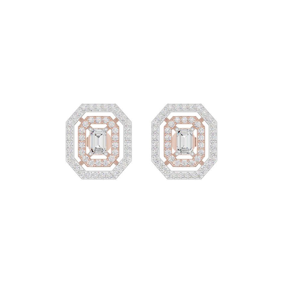 Octavia Diamond Earrings 18 KT / Rose Gold