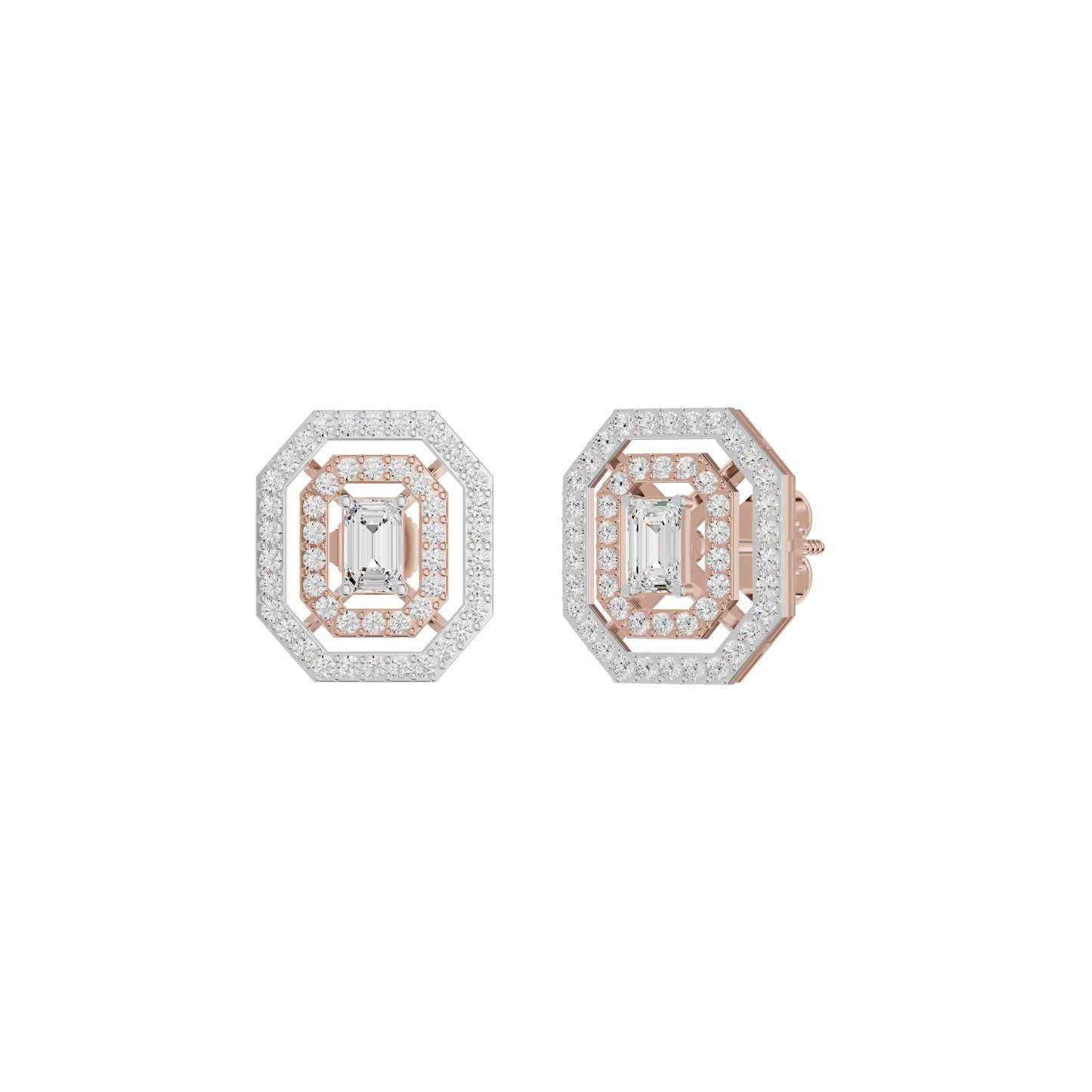 Octavia Diamond Earrings 18 KT / Rose Gold