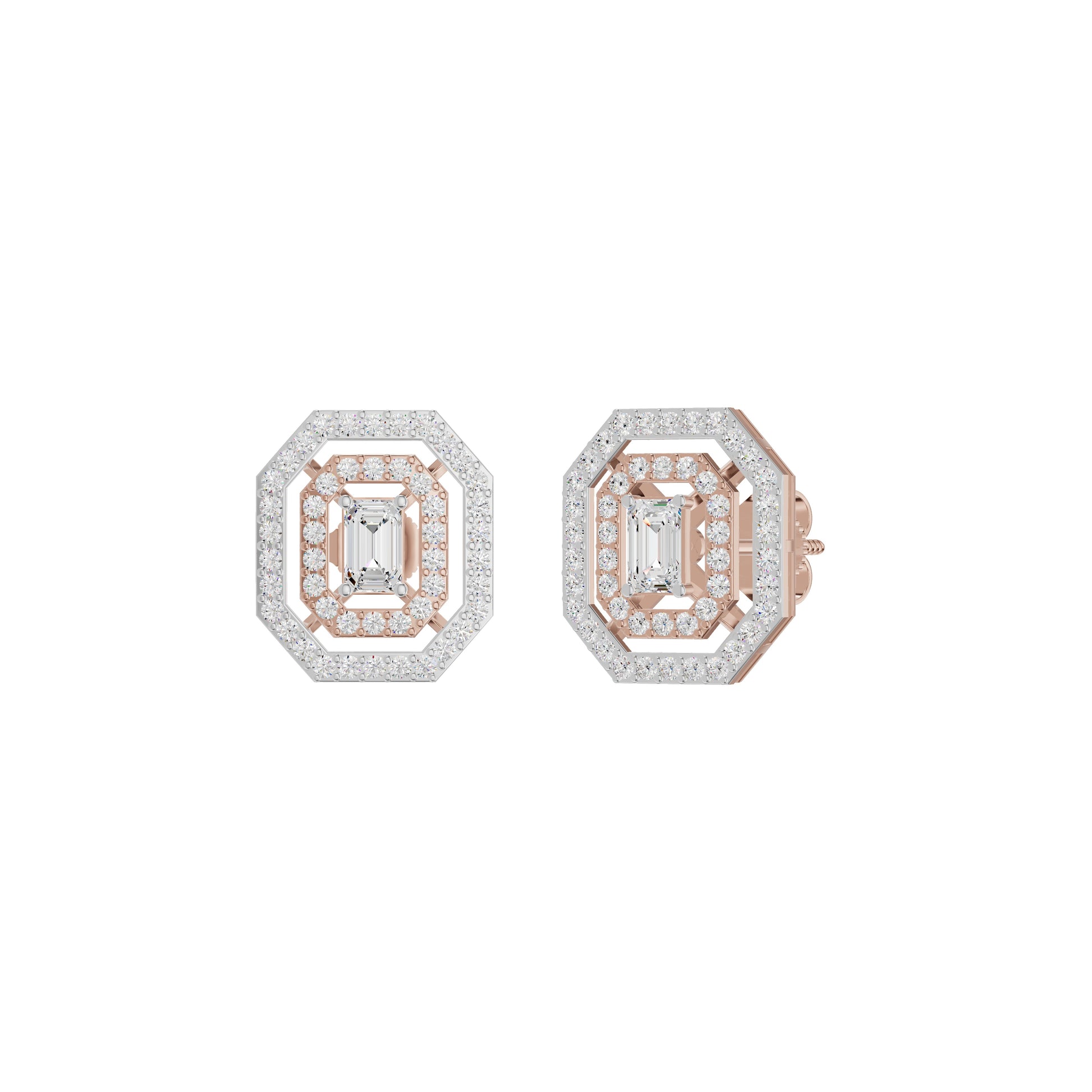 Octavia Diamond Earrings 18 KT / Rose Gold