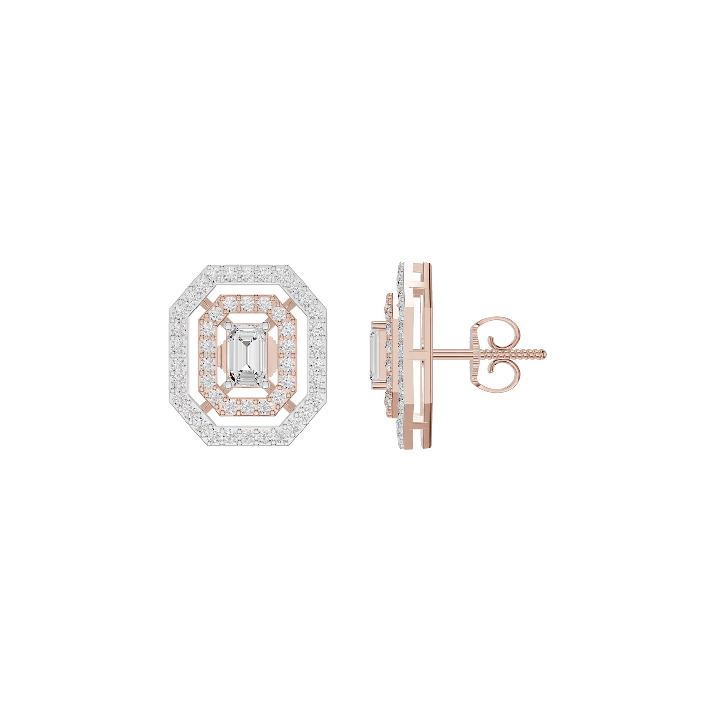 Octavia Diamond Earrings 18 KT / Rose Gold