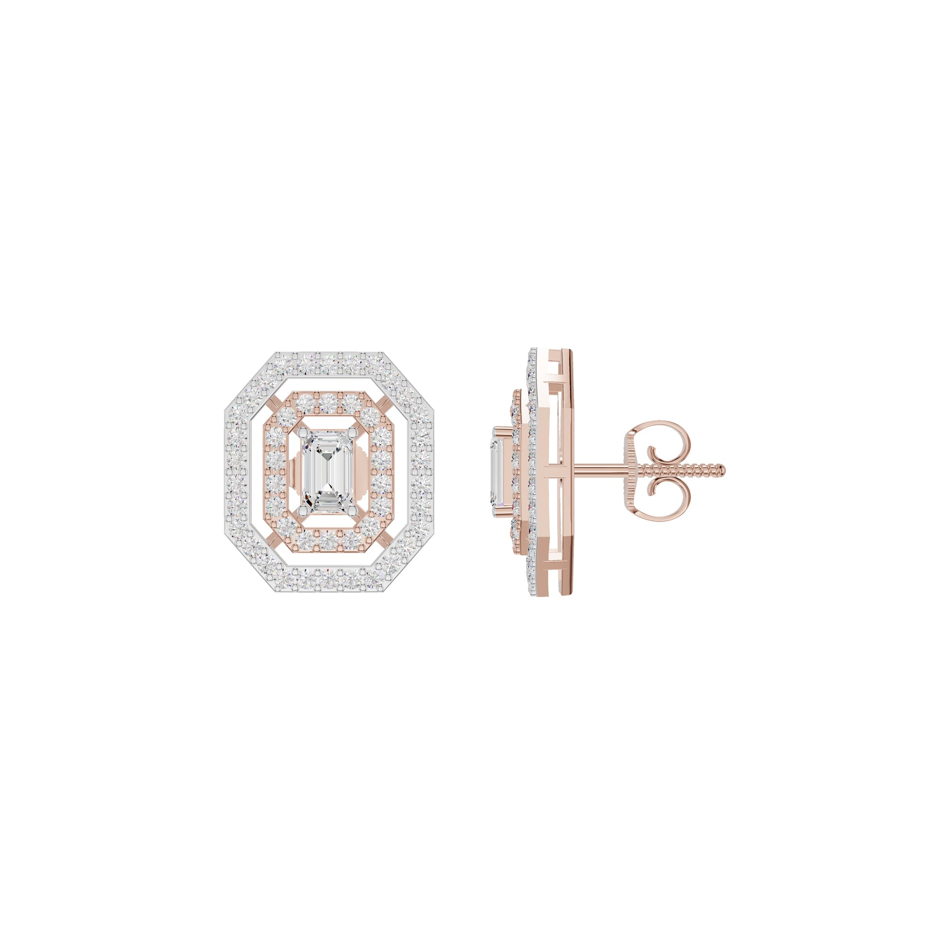 Octavia Diamond Earrings 18 KT / Rose Gold