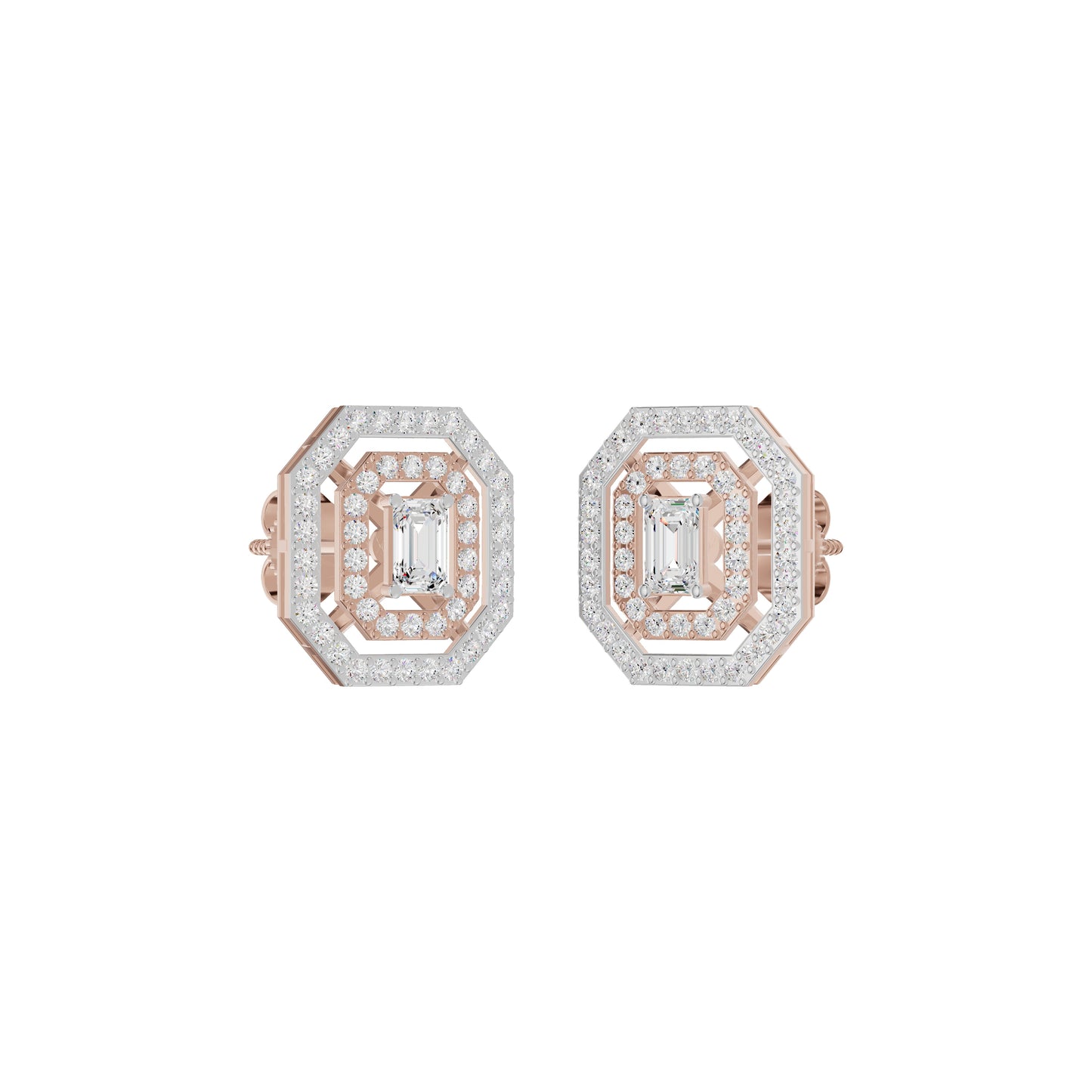 Octavia Diamond Earrings 18 KT / Rose Gold