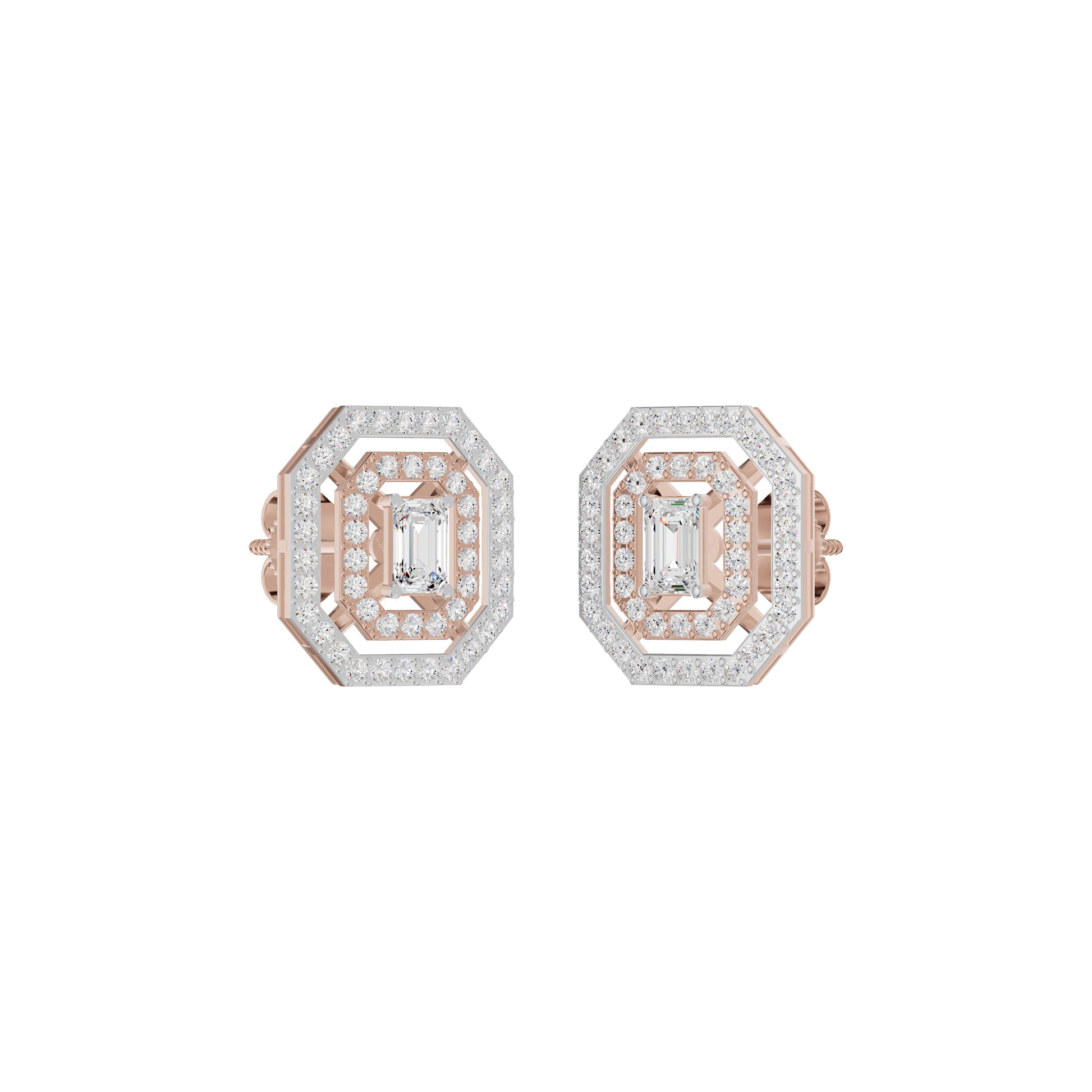 Octavia Diamond Earrings 18 KT / Rose Gold