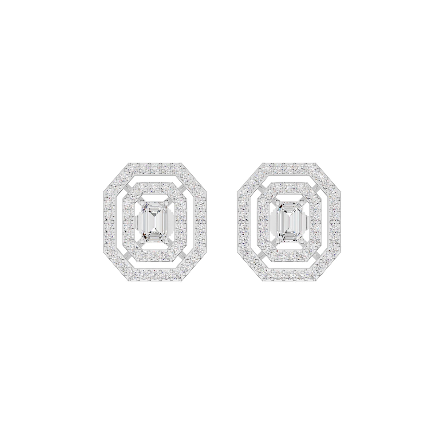 Octavia Diamond Earrings 18 KT / White Gold