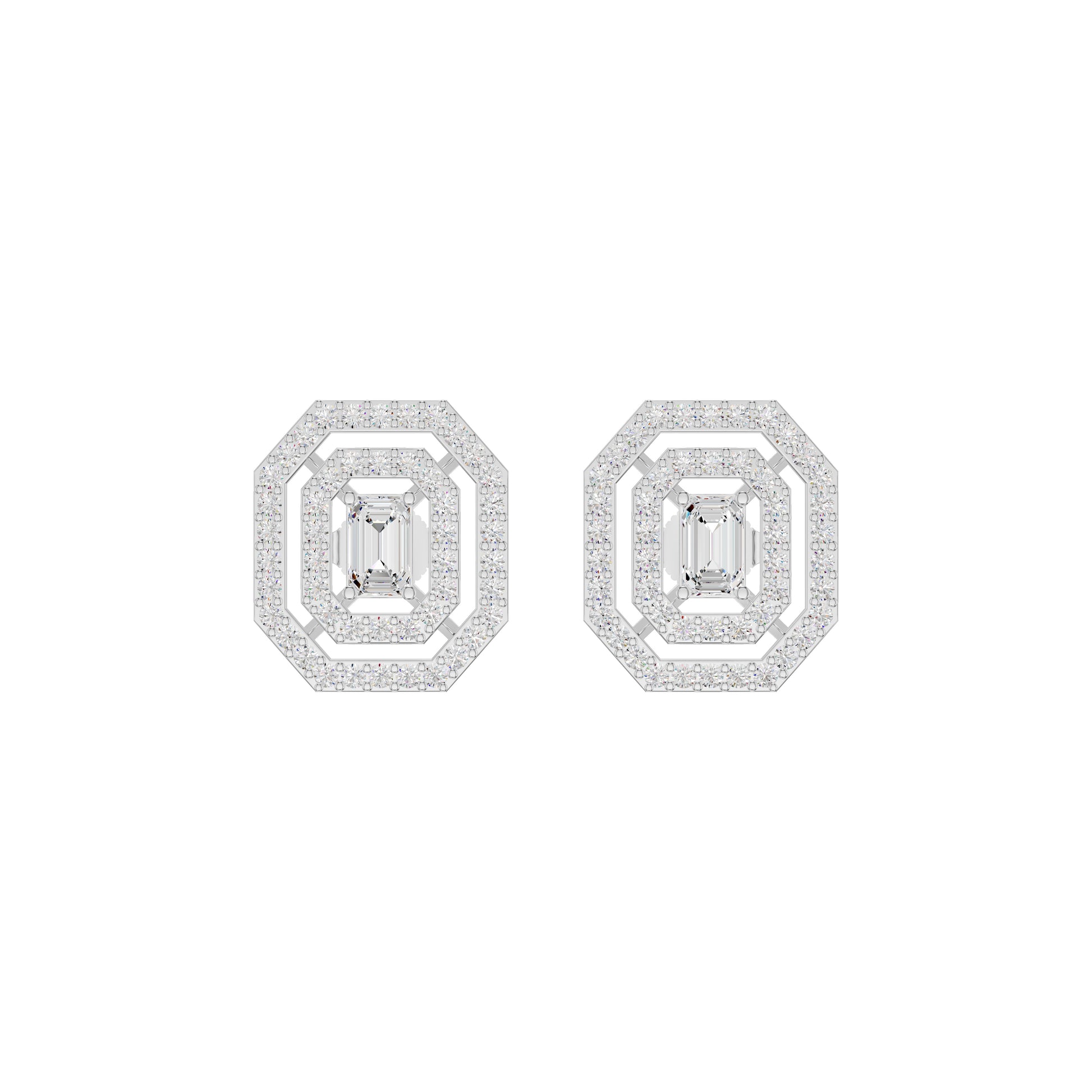 Octavia Diamond Earrings 18 KT / White Gold