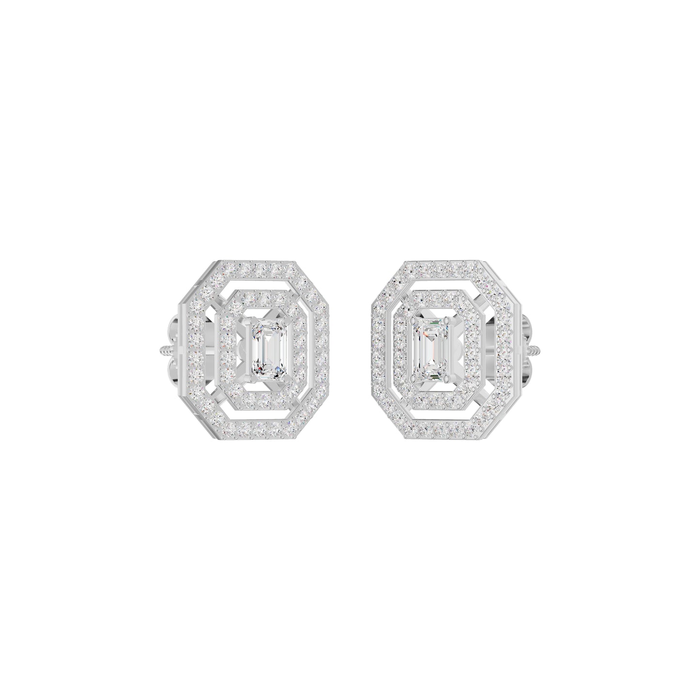 Octavia Diamond Earrings 18 KT / White Gold