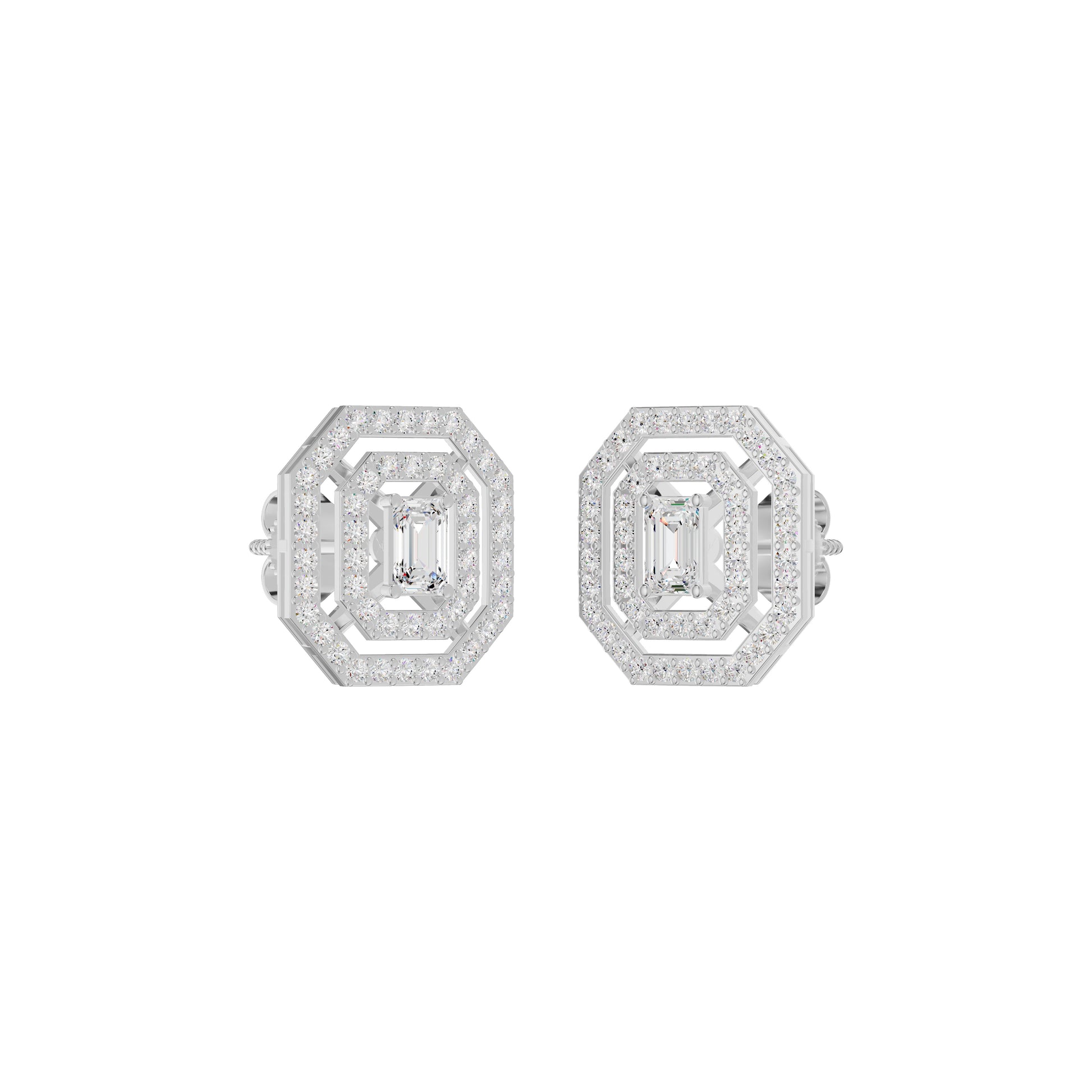 Octavia Diamond Earrings 18 KT / White Gold