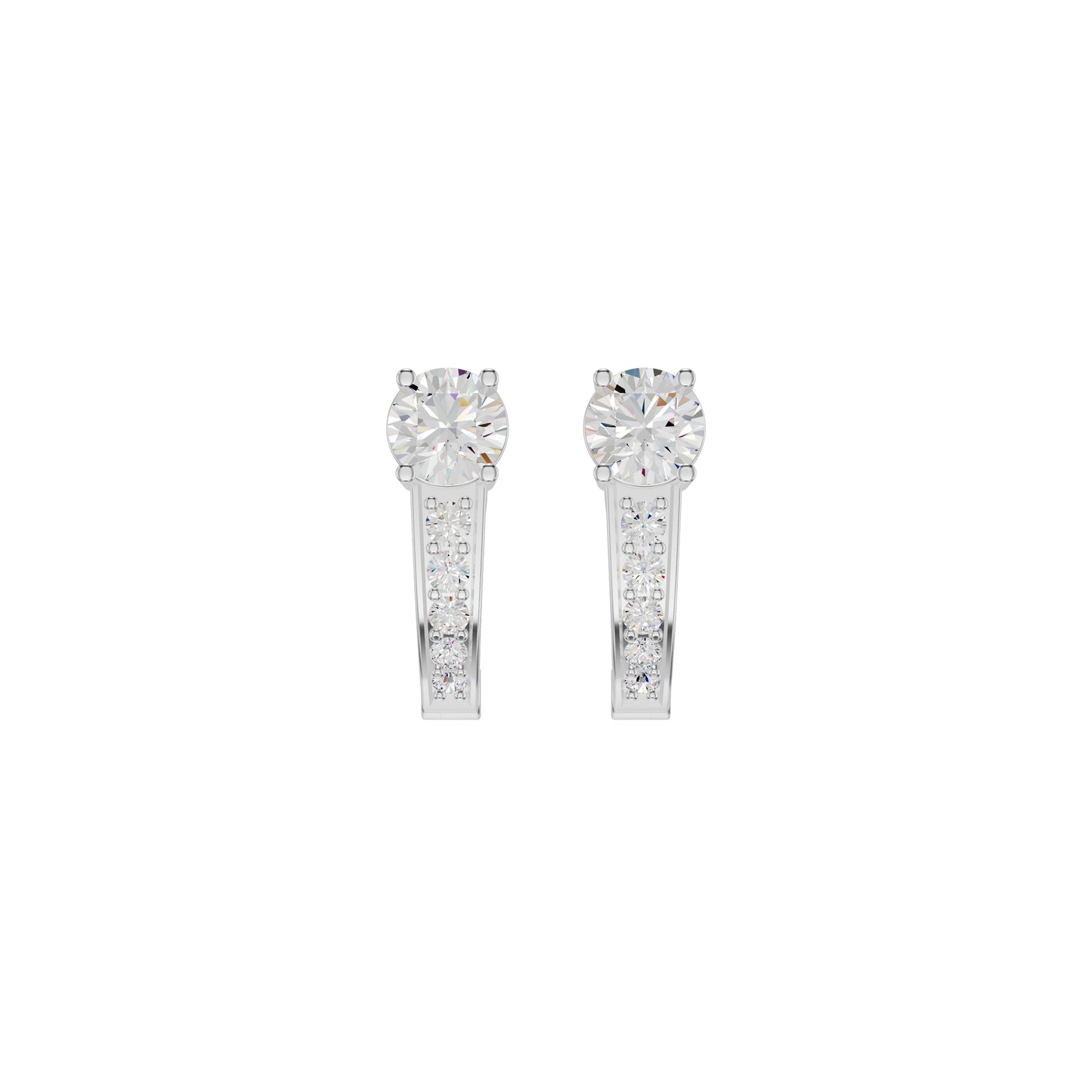 Regal Reflection Diamond Earrings