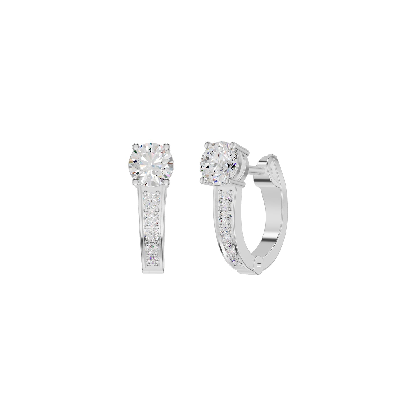 Regal Reflection Diamond Earrings
