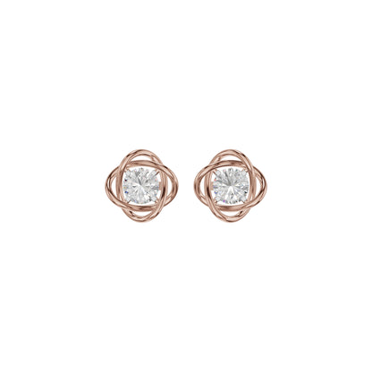 Regal Resplendence Diamond Earrings 18 KT / Rose Gold
